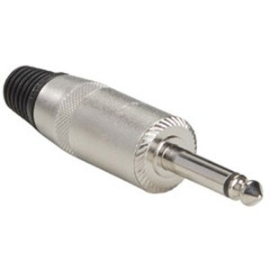 Rean NYS225 1/4" Mono Plug Nickel For Speaker Cable